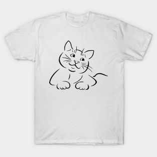 Funny Cat Design T-Shirt